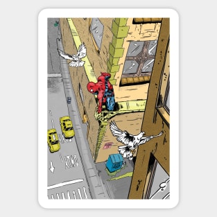 Spider on a ledge Sticker